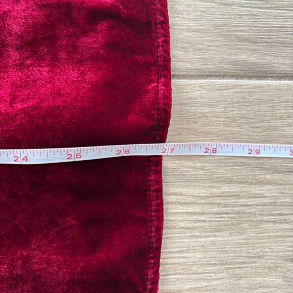 Maeve Anthropologie Karina Button Up Shirt Women's 6 Red Velvet Holiday Party - Picture 7 of 8